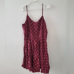 Old Navy‎ Burgundy Flare Strappy dress Size XXL